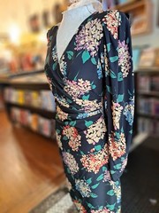 Vintage Designer Ungaro Hydrangea Print Dress | 1980s | Made in Italy | Size XS