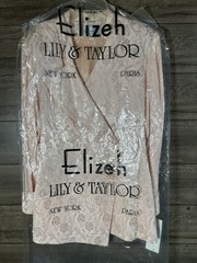 VTG 80-90 Lily& Taylor Elizeh Line Pink Floral Brocade Blazer Size22 Churchdress