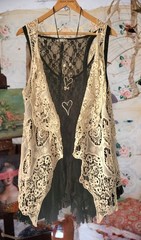Blue Velvet vintage Style Anthropologie Distressed boho t-shirt Tunic Top Xl Nw