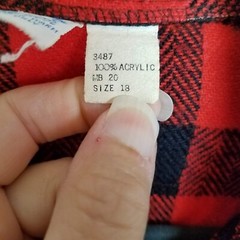 Queens Way Vintage 1970’s Women’s Buffalo Plaid Collared Button Flannel Shirt LG