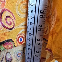 WE BE BOP Vintage Klimt Art Nouveau Swirl Print Rayon Button Front Top Plus 3X