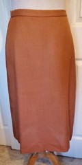 NOS Vintage 70s 80s Butte Orange Brown Rayon Polyester 2 Pc Suit Size 14 B38