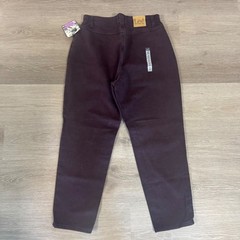 Lee Side Elastic Pants Womens 14 Petite Purple Vintage High Rise Tapered NWT