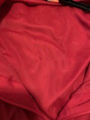 Nike Vintage XL Windbreaker Jacket Dark Pink Full Zip Mesh Lining Pockets HO09