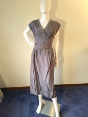 Vintage 50’s Parness Feinstein 2pc Purple Sharkskin Taffeta Cocktail Dress