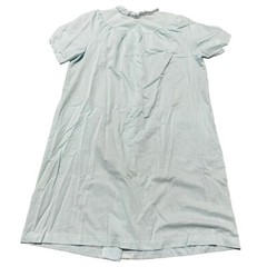Vintage 1960s Robins Egg Blue Swiss Dot Lace Snap Housecoat