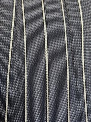 Vtg Saint Germain Paris Gray Striped Windowpane Check Tunic Pant Set S