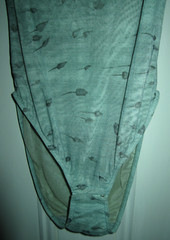 Vtg Giorgio Armani Underwear pale green mesh bodysuit, ladies’ sz 46 (US 12) *RD