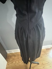 Women’s Vintage Dress Size 5/6 Renditions New York Black Rayon Made in USA 80’s