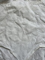 Vintage Vanity Fair Woman 40C Bodysuit Shape-wear Lingerie White #9504