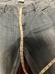 Vintage 90s Y2K Route 66 Low Rise Flare Jeans Blue Denim Stretch 12 Curvy Fit
