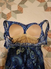 Vintage One Piece Blue Bathing Suit By Rose Marie Reid