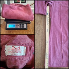 Vintage 1970’s Light Maroon Hi Rise Wide Bell Bottoms Maverick Medium READ