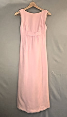 Vintage 1960’s Town and Country Clothes Women’s Pink Straight Maxi Dress 30″