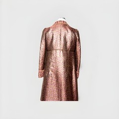 Vintage Metallic Brocade Dress&Coat