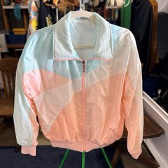 Vintage HEAD Sportswear Windbreaker Jacket Pink White 80s 90s Tennis SM/MED