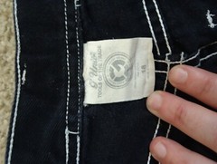 Vintage G-UNIT TOOLS OF THE TRADE JEANS SIZE 18 WOMEN BLACK SILVER WHITE AND…
