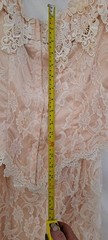 Vintage Loralie Original 2 Pc. Lace Formal Peach Summer Dress Gorgeous! Sz 12