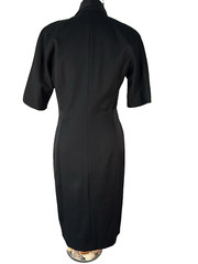 NWT Vtg Anne Klein Dress 10 Wool Classic Black Jacket Dress Dead Stock