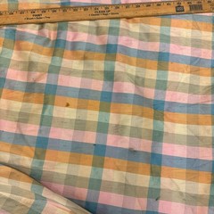 Leo Narducci California Design Vintage Multicolor Silk skirt Size 18 Plaid