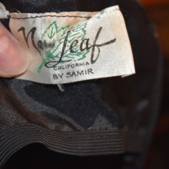Vintage Black One-Shoulder Cocktail Dress by New Leaf California Samir Size XS