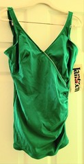 Vintage 1970 Emerald Green Jantzen One Piece Swimsuit