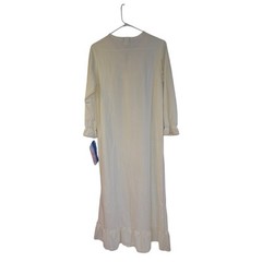 Stardust Vintage Nightgown Cream Lace Floral Long Sleeve Sleepwear USA Large NEW