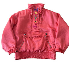 Vintage Ellesse Pullover Ski Jacket Petite Aztec Embroidered Thinsulate 90’s