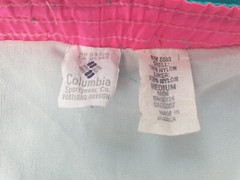 Columia Gloss Nylon Shorts M Running Running Swim Shorts Vintage Retro Gym