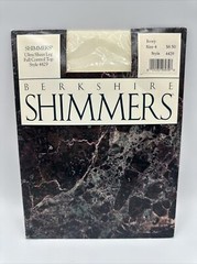 Pantyhose Berkshire Shimmers Vintage Ultra Sheer Full Control Size 4 Ivory 1990