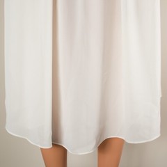 💖 PATRA Ivory Chiffon Formal Jacket Open Front Tunic Sheer Long Sleeve 18 NWT