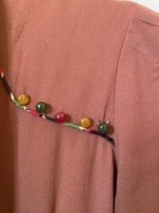 Vintage 1940s Terra Cotta Brown Dress