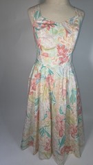 Vintage Carol Anderson Petite Floral Tie back Dress Size 2-4 Cottage Core Lolita