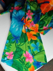 VTG 60/70s Pake Mu’u Maxi Dress POMARE M/L Neon Festival Boho Hippie Psychedelic