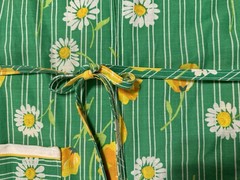 Vintage 60s 70s Komar house dress Floral USA made Patio Hostess Retro Summer