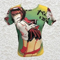 vintage anime girl graphic baby tee