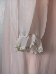 Vintage Vanity Fair 1950’s Rare Double Layer Nylon Chiffon Robe Pink/Coral *Read
