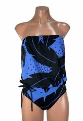 Vintage Rose Marie Reid sz 10 80s Bikini High Waisted Bubble Top ILGWU 2pc Set