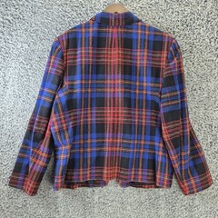 Pendleton Blazer Womens 18 Tartan Plaid Jacket Vintage 100% Virgin Wool Business