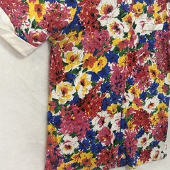 Vintage Units USA Women’s Blouse Size 2 Floral Button Up Retro Flair Shirt Top