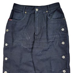 Lawman Western Jeans Womens 9 Black Studded Side High Rise Vintage Denim Cowgirl