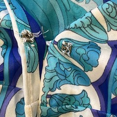 Vintage Emilio Pucci For R Duster Robe Small 10-12 Made In USA 8 Buttons