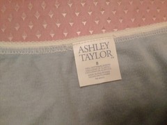 Vintage Ashley Taylor 100% Cotton Sissy Panties Baby Blue Size 8 K-Mart