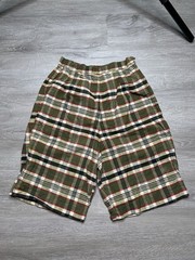 Vintage 50s 60s Plaid Flat Front Shorts Womens Preppy Academia MCM