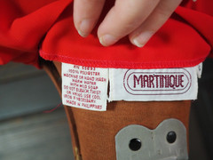 VTG 80s 90s Martinique Red Pleated Balloon Sleeve Secretary Blouse Shirt Sz 14