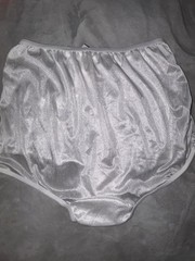 Vintage Nylon Granny Panties Full Briefs Pillow Tab Shiny Silky Plus 3X 3XL New