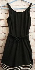 Vintage Size Small One 1 Piece Swim Costume Swimsuit Black built in bra pocket