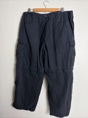 Vintage Outer Rim Convert Black Cargo Pant Women’s XXL Cotton Blend 38×26 Flaw