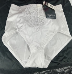 SZ 1X VTG SILKY SATIN & LACE SHIMMERY SHINE PIN UP PANTIES TUCK GIRDLE FIRM
