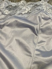 VTG 80s Collectible Classics Women’s Lilac Silky Satin Nylon Floral Laced Cami M